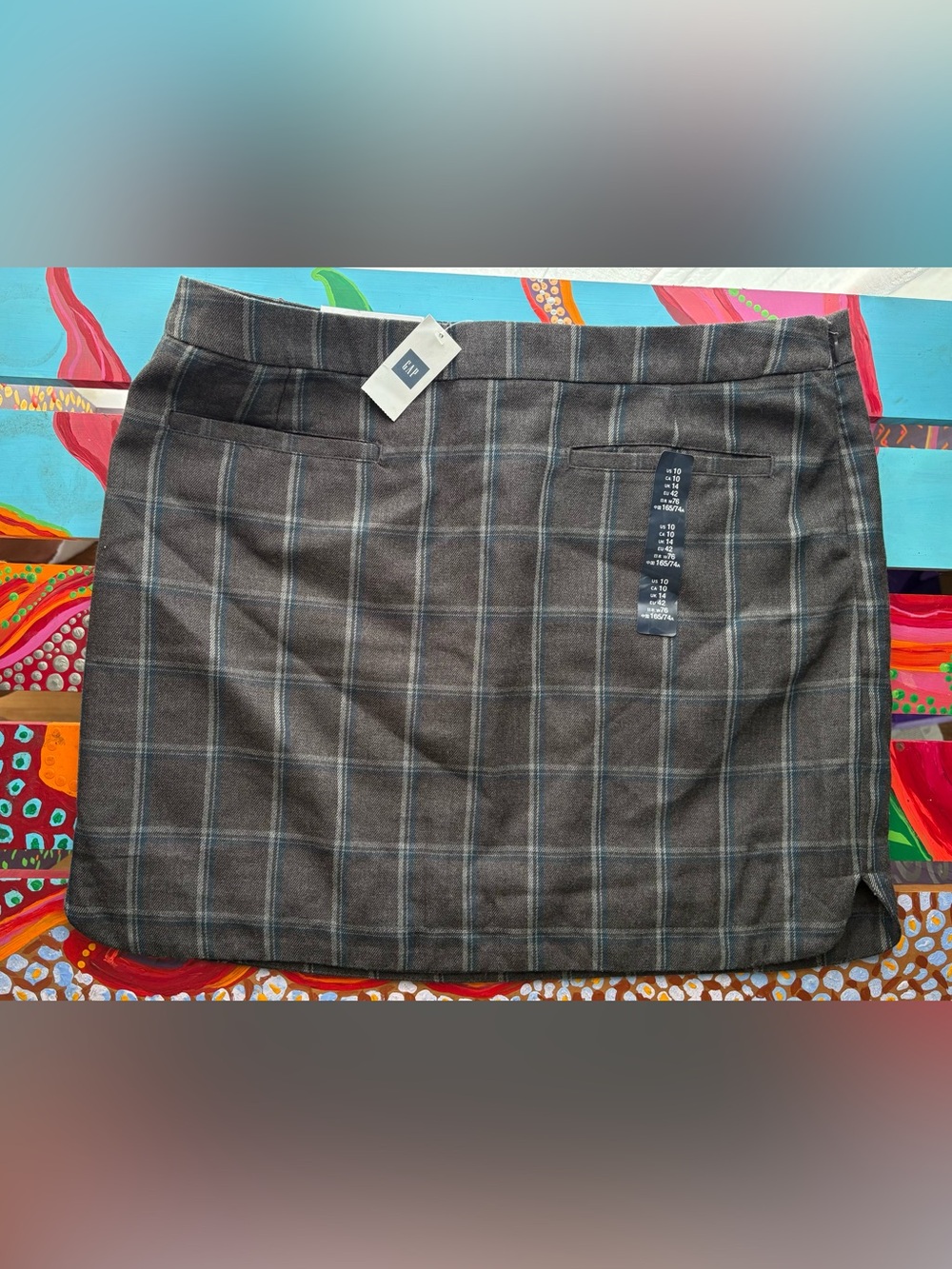 GAP Women’s Plaid Mini Skirt Size 10